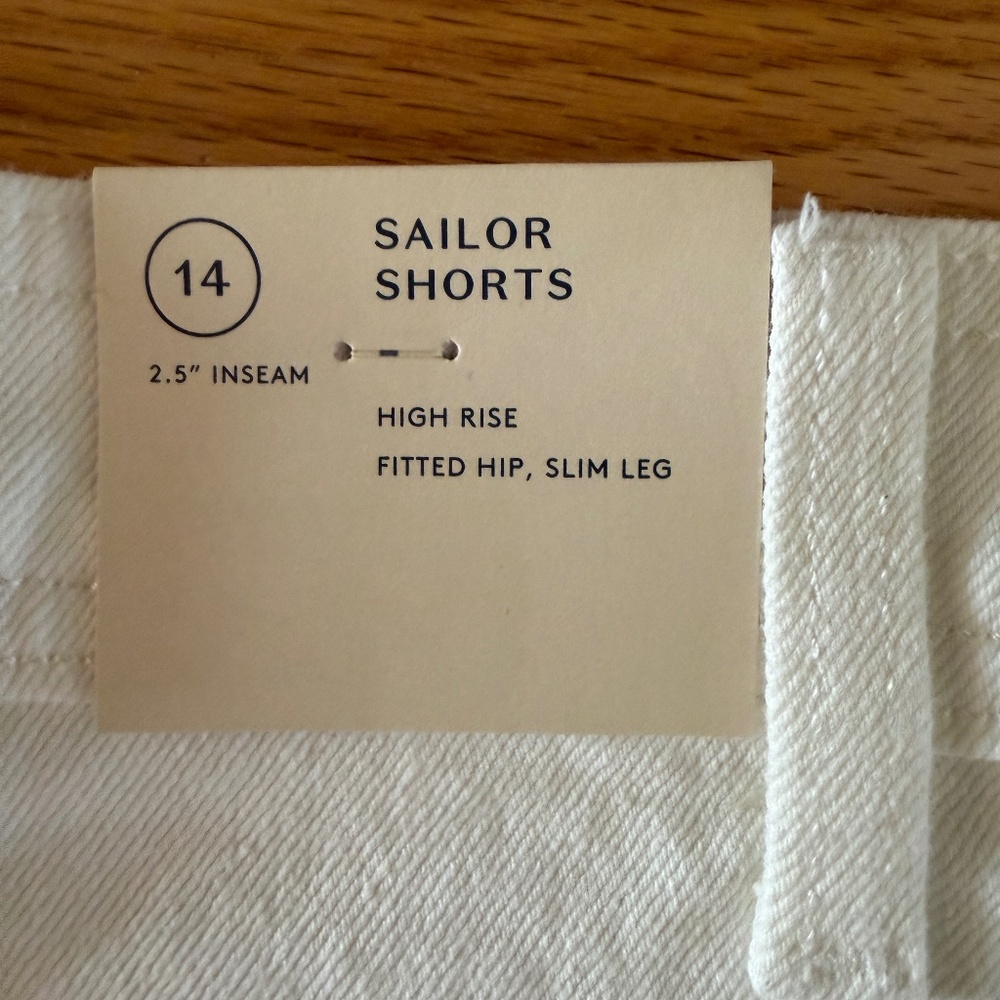 NWT Universal Thread Sailor Shorts High Rise Denim Three (3) Pairs Size 14 - Picture 13 of 14